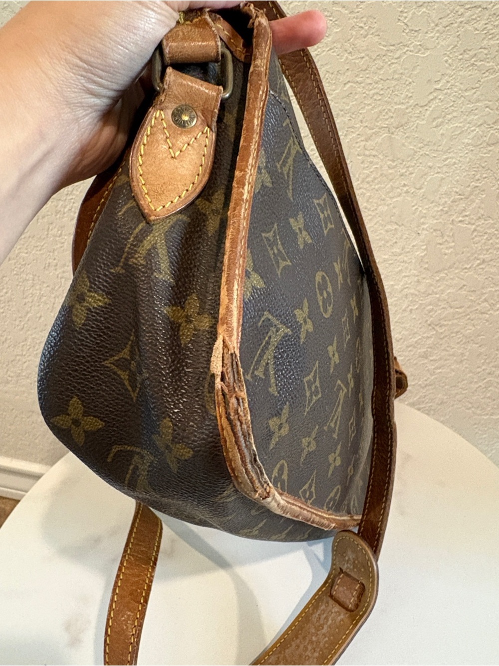 Louis Vuitton Gibeciere MM Brown Monogram Crossbody Bag - Picture 5 of 15